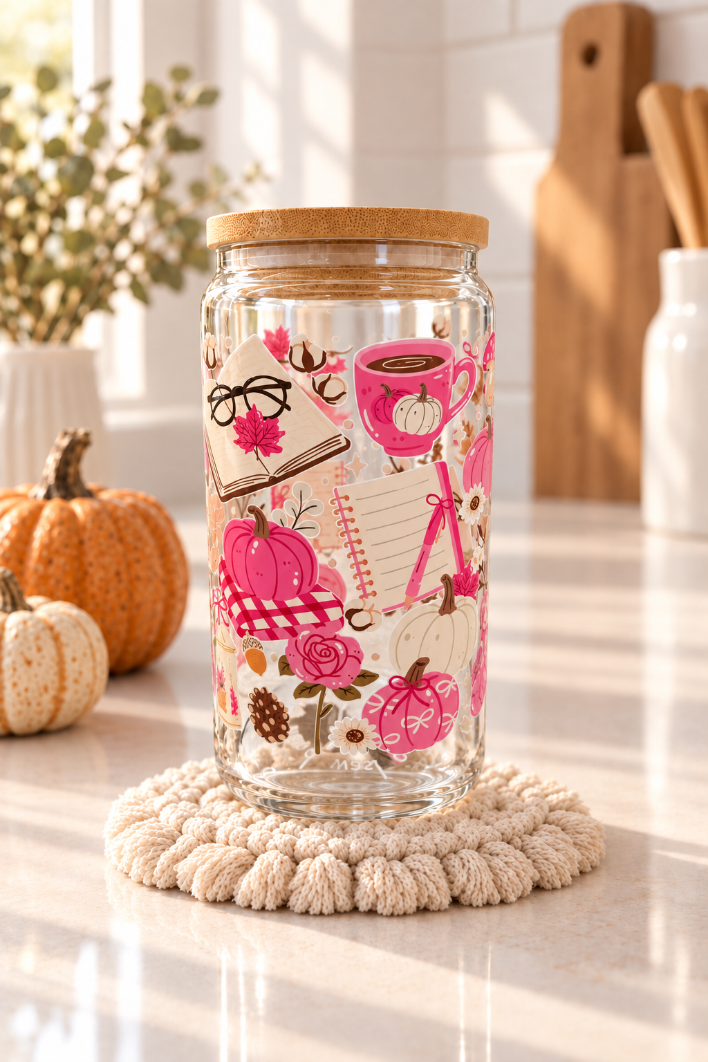 Pink Cozy Fall Cup 2 - Lifestyle